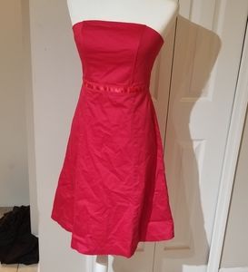 H & M Pink Strapless Dress Size 8